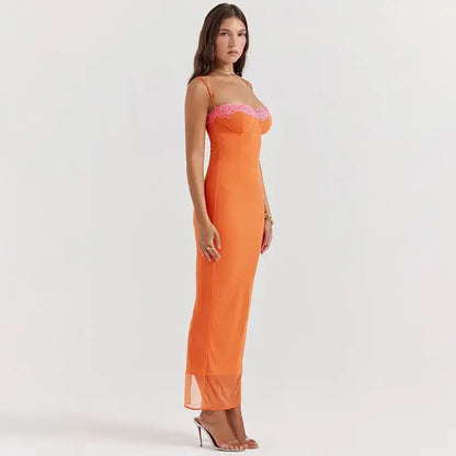 Bodycon Maxi Dress Women Robe