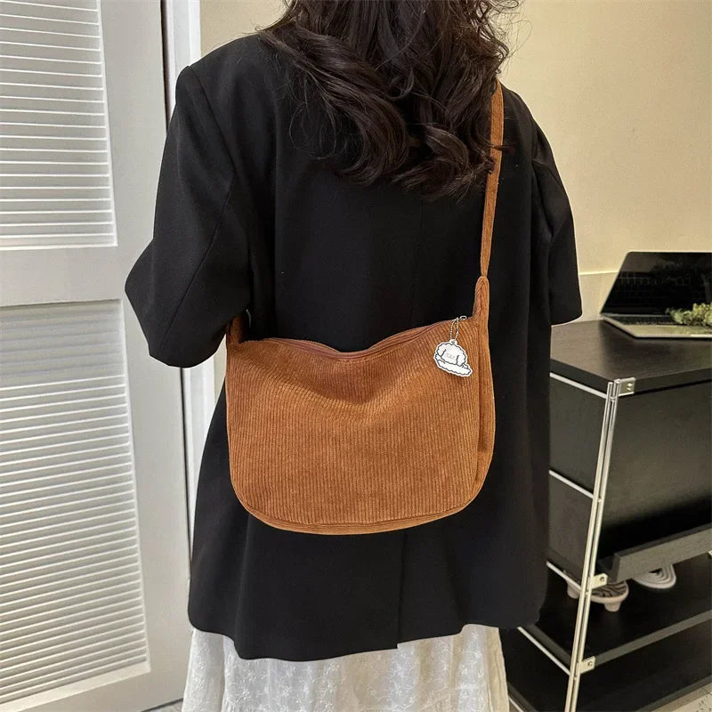 Corduroy Crossbody Bags For Women